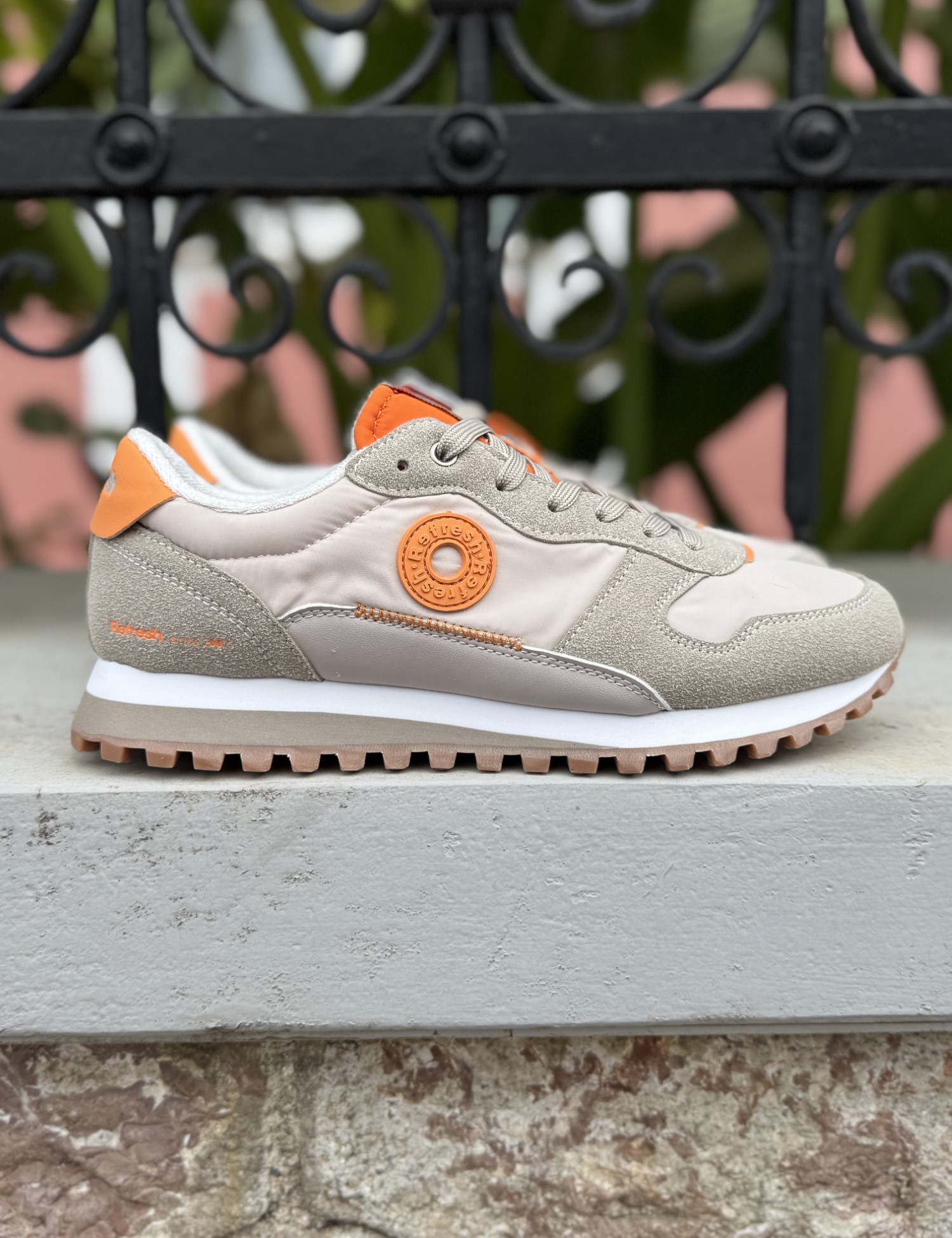 Refresh αντρικά μπεζ sneakers με ύφασμα 175515 - Refresh - 